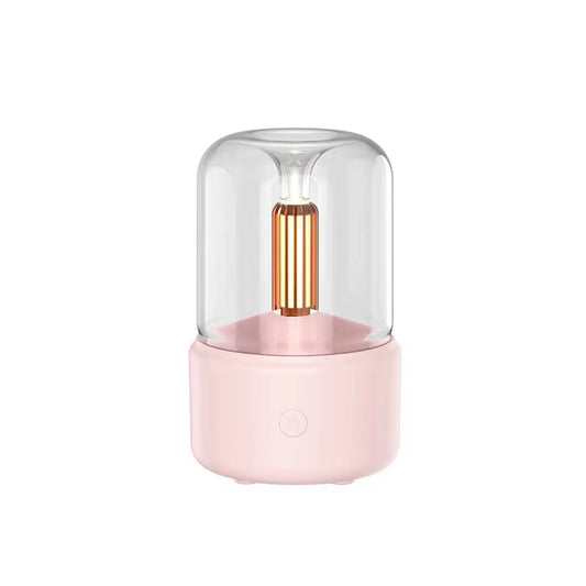 120Ml Aromatherapy Humidifier Ultrasonic Humidifier with Creative Candlelight Design USB Air Humidifier for Sleep Aid Home Decor