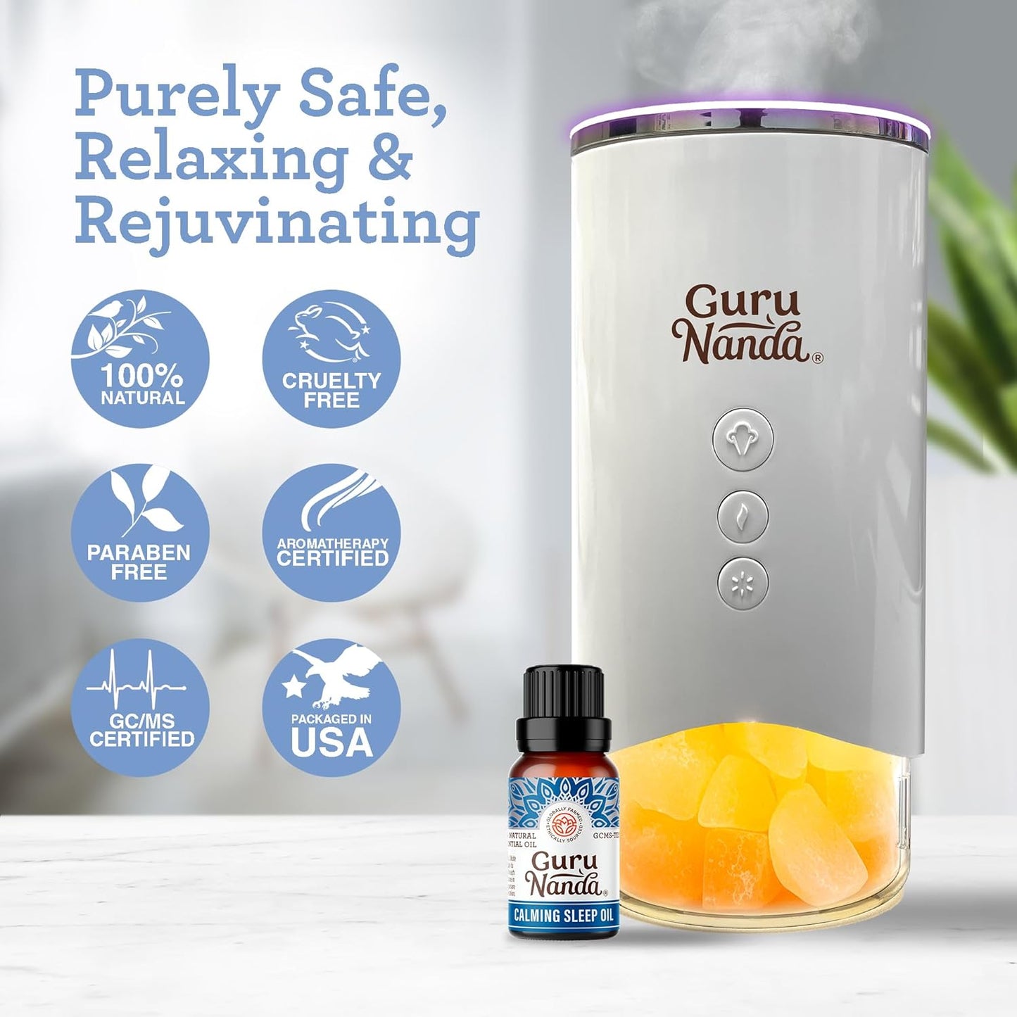 Calming Sleep Essential Oil, Blend of 100% Natural & Pure Essential Oils, Supports Feeling of Calmness & Relaxation (2X0.5 Fl Oz)