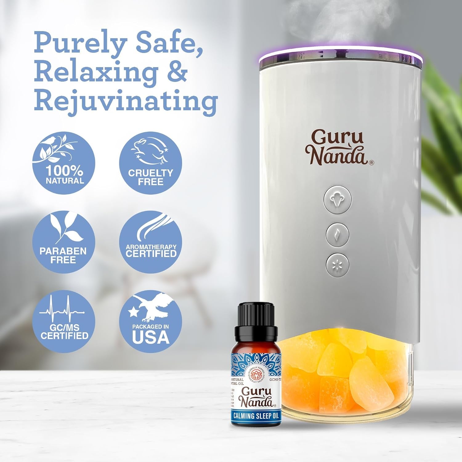 Calming Sleep Essential Oil, Blend of 100% Natural & Pure Essential Oils, Supports Feeling of Calmness & Relaxation (2X0.5 Fl Oz)