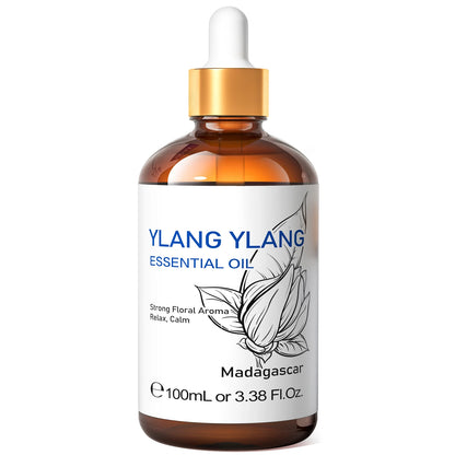 100ML Sandalwood Essential Oils,100% Pure Nature for Aromatherapy, Diffuser, Humidifier, Massage, Meditation, Candle