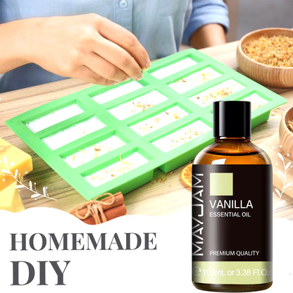 100ML Premium Essential Oil Blend - Sandalwood, Lavender, Eucalyptus & Vanilla for Humidifiers & Candle Burners