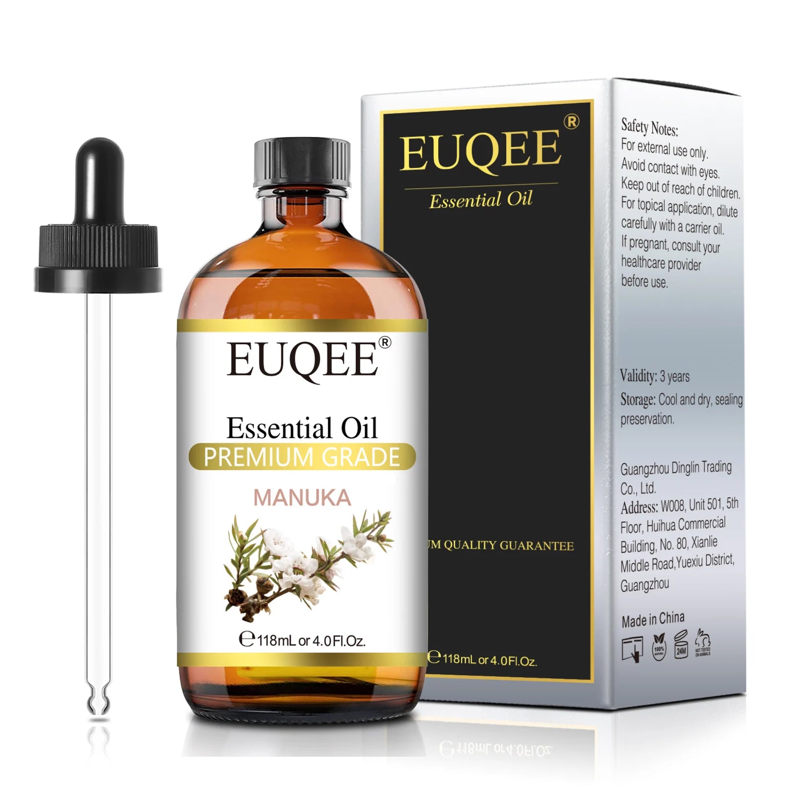 Aromatherapy Essential Oil Set for Diffusers - Bergamot, Eucalyptus, Sandalwood, Cinnamon, and Lavender (10ml/118ml)