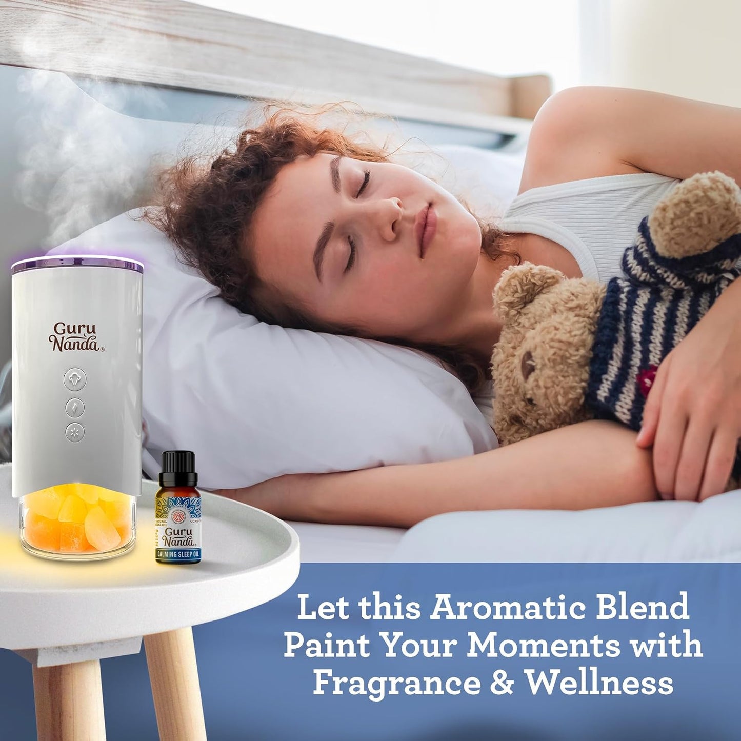 Calming Sleep Essential Oil, Blend of 100% Natural & Pure Essential Oils, Supports Feeling of Calmness & Relaxation (2X0.5 Fl Oz)