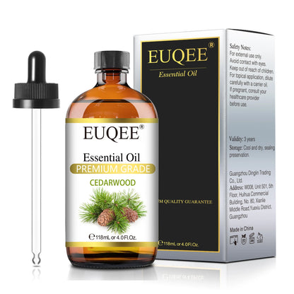 Aromatherapy Essential Oil Set for Diffusers - Bergamot, Eucalyptus, Sandalwood, Cinnamon, and Lavender (10ml/118ml)