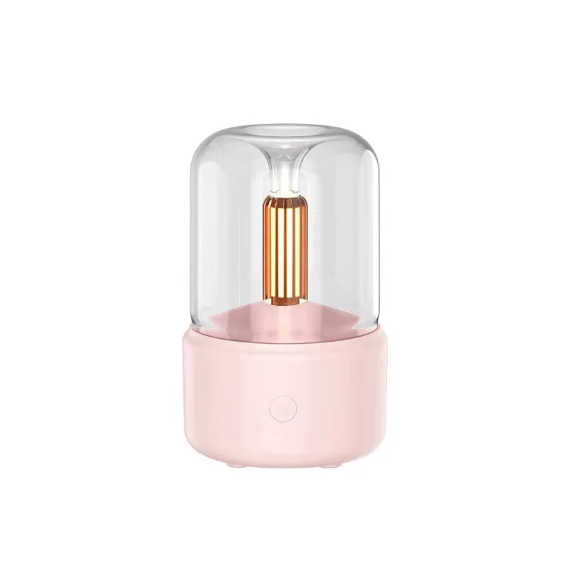 New Creative Candlelight Aromatherapy Machine USB Plug in Desktop Atmosphere Candlelight Lamp Home Aromatherapy Humidifier
