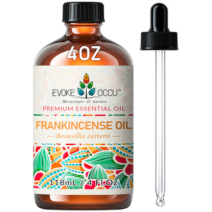 118ML/4 Fl.Oz. Essential Oils, Premium Frankincense Plant Oil for Diffuser, Massage, Skin, Hair, Candle Soap Making,