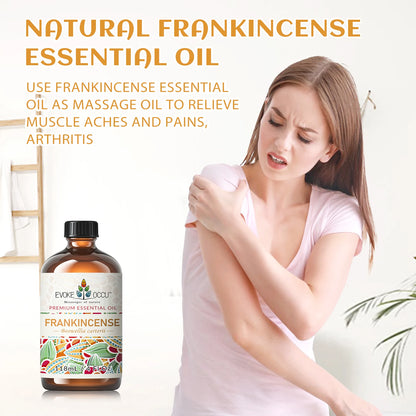 118ML/4 Fl.Oz. Essential Oils, Premium Frankincense Plant Oil for Diffuser, Massage, Skin, Hair, Candle Soap Making,