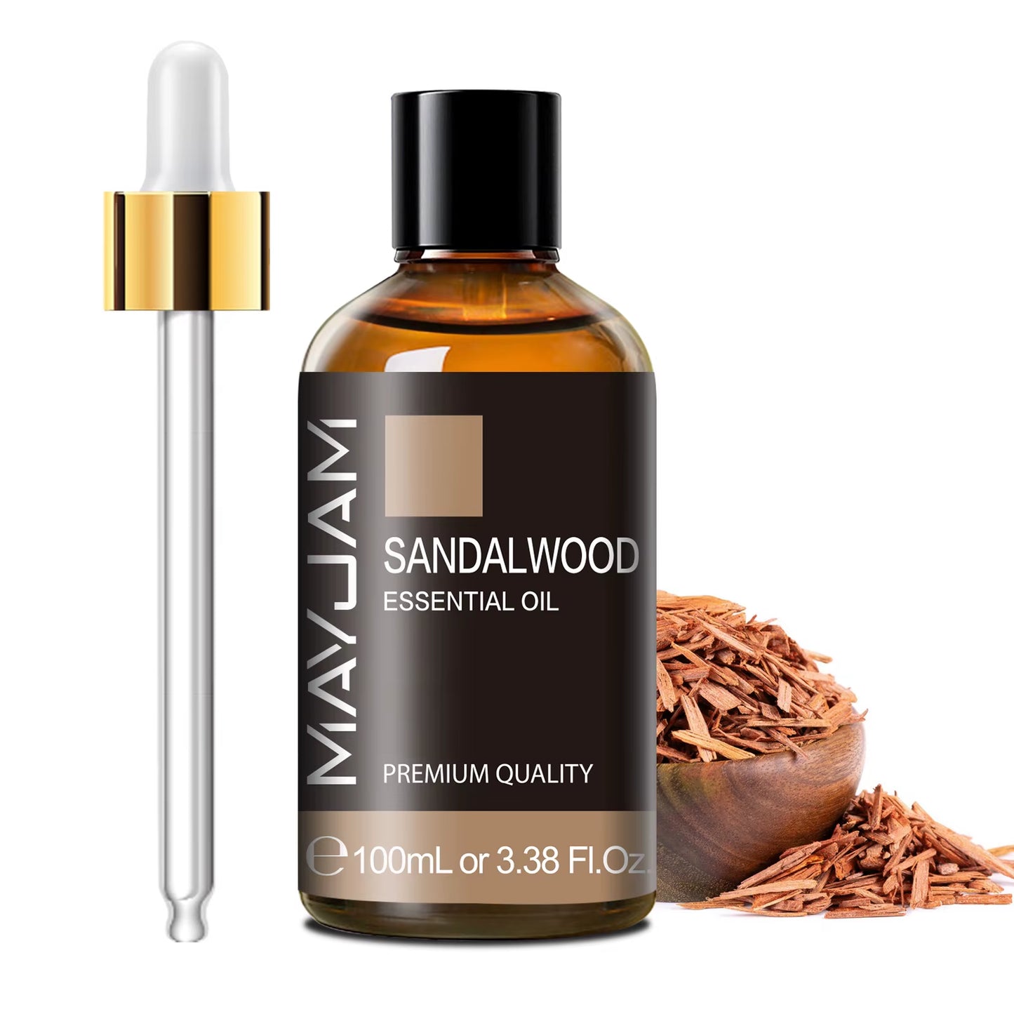 100ML Premium Essential Oil Blend - Sandalwood, Lavender, Eucalyptus & Vanilla for Humidifiers & Candle Burners