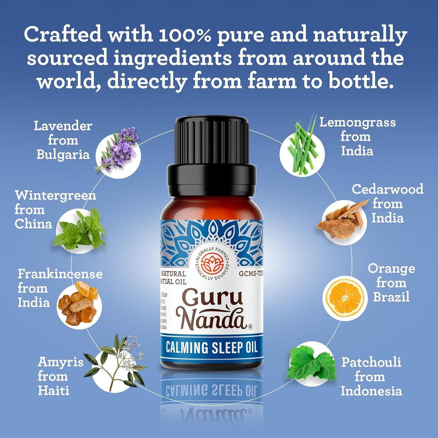 Calming Sleep Essential Oil, Blend of 100% Natural & Pure Essential Oils, Supports Feeling of Calmness & Relaxation (2X0.5 Fl Oz)
