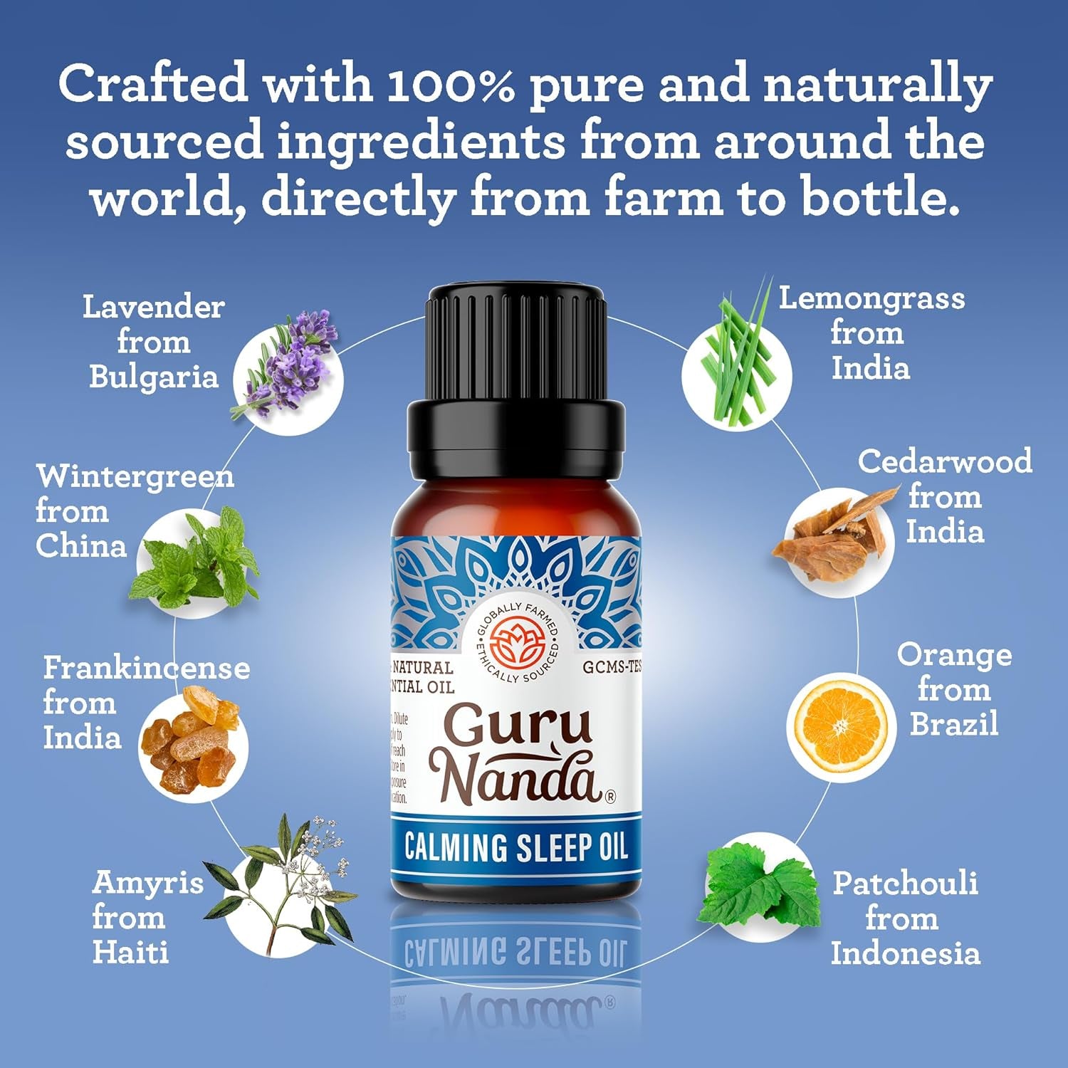 Calming Sleep Essential Oil, Blend of 100% Natural & Pure Essential Oils, Supports Feeling of Calmness & Relaxation (2X0.5 Fl Oz)