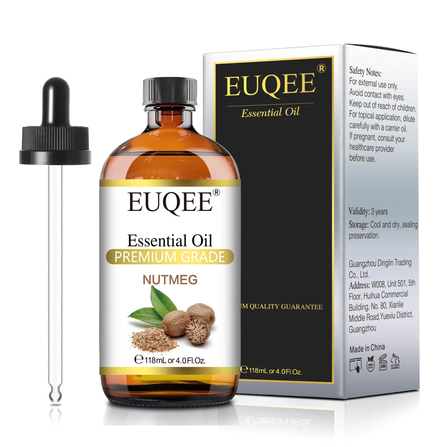 Aromatherapy Essential Oil Set for Diffusers - Bergamot, Eucalyptus, Sandalwood, Cinnamon, and Lavender (10ml/118ml)