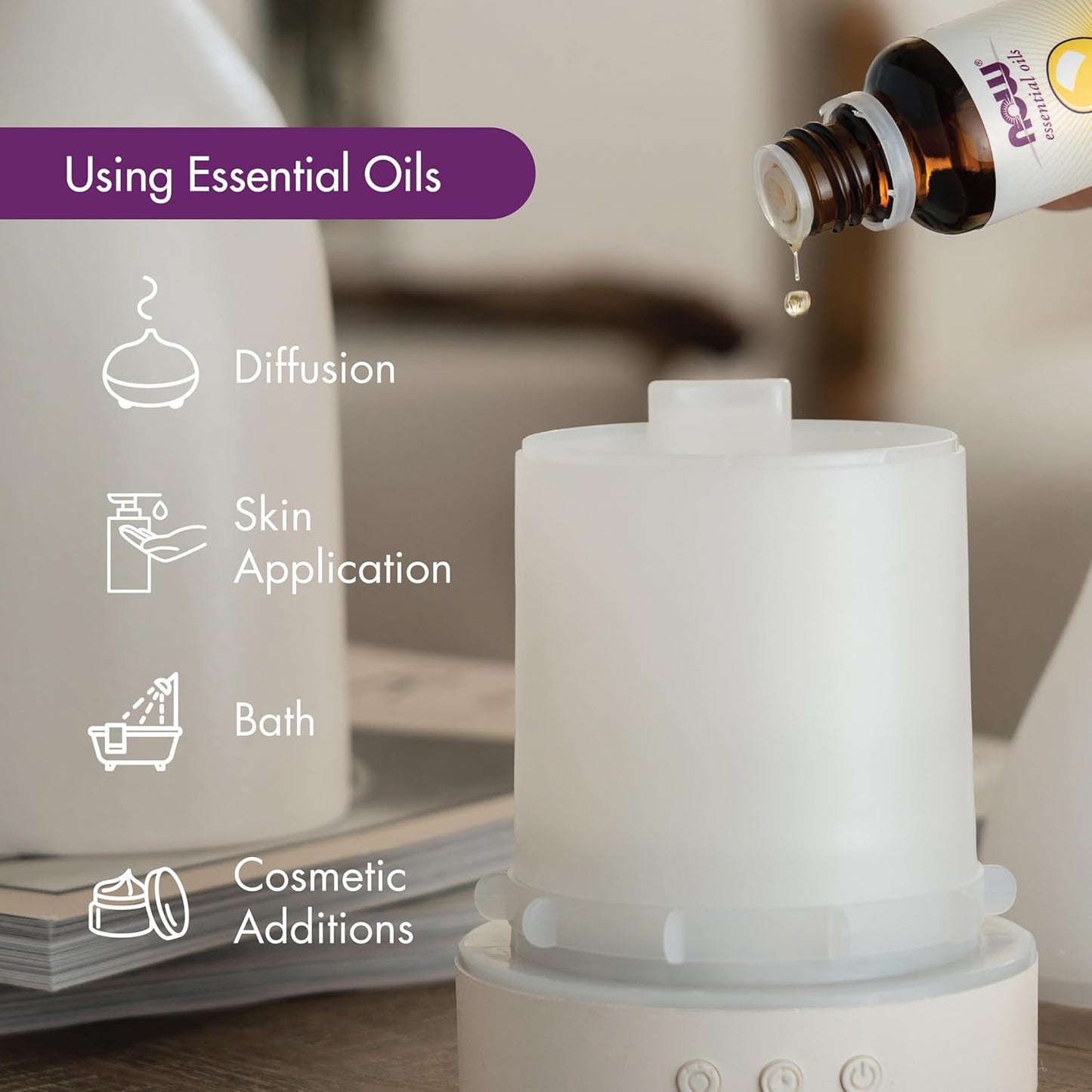 NOW Essential Oils, Vetiver Oil, Woodsy Aromatherapy Scent, Steam Distilled, 100% Pure, Child Resistant Cap, 10-Ml