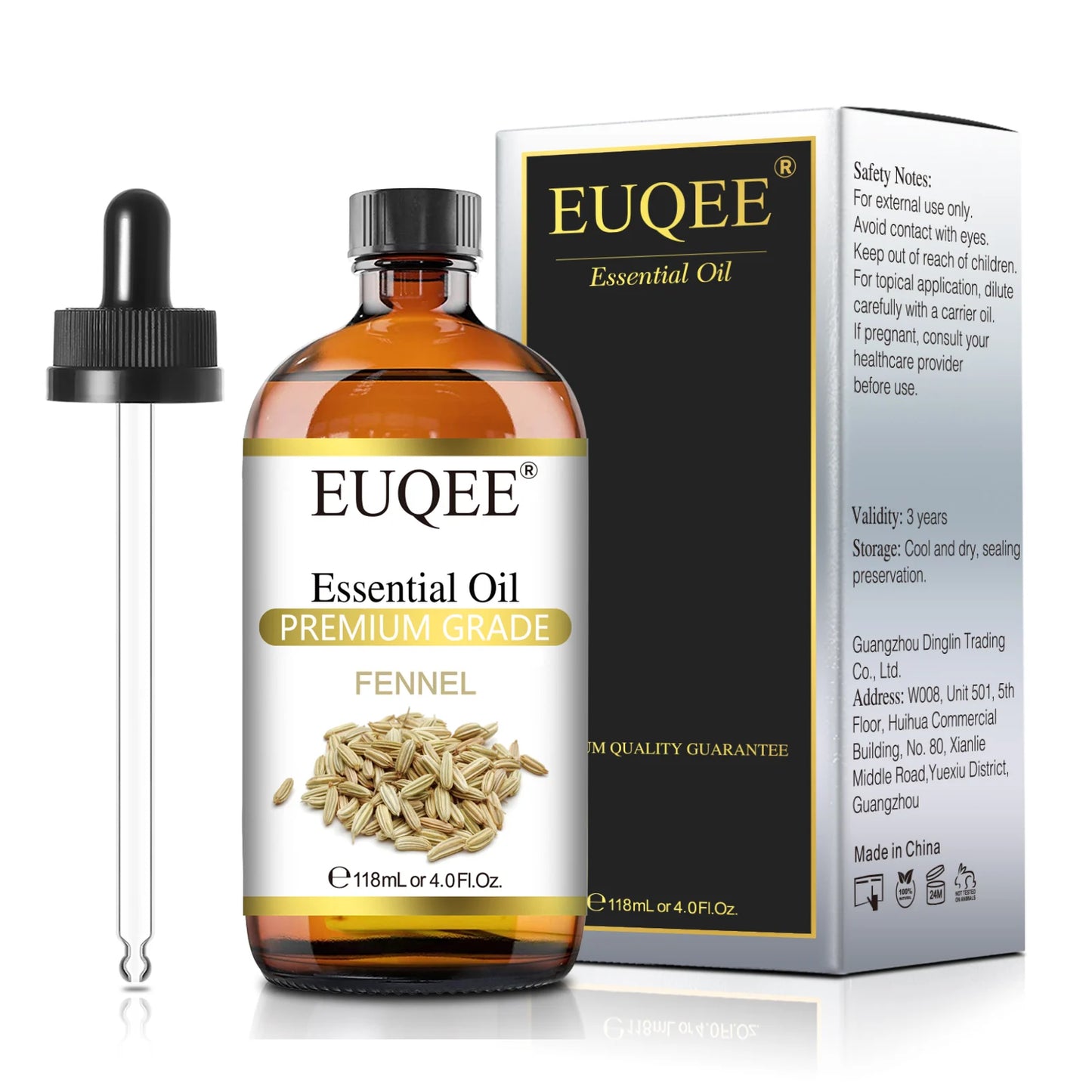 Aromatherapy Essential Oil Set for Diffusers - Bergamot, Eucalyptus, Sandalwood, Cinnamon, and Lavender (10ml/118ml)