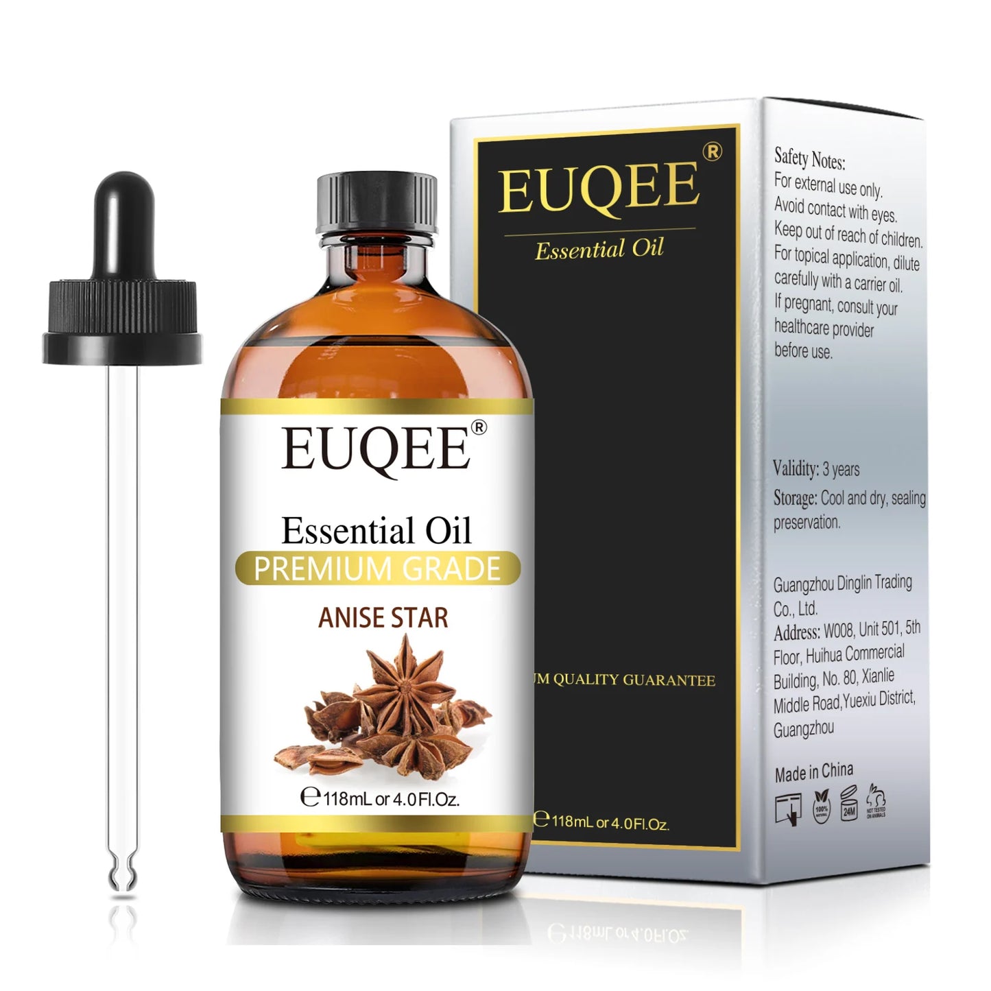 Aromatherapy Essential Oil Set for Diffusers - Bergamot, Eucalyptus, Sandalwood, Cinnamon, and Lavender (10ml/118ml)