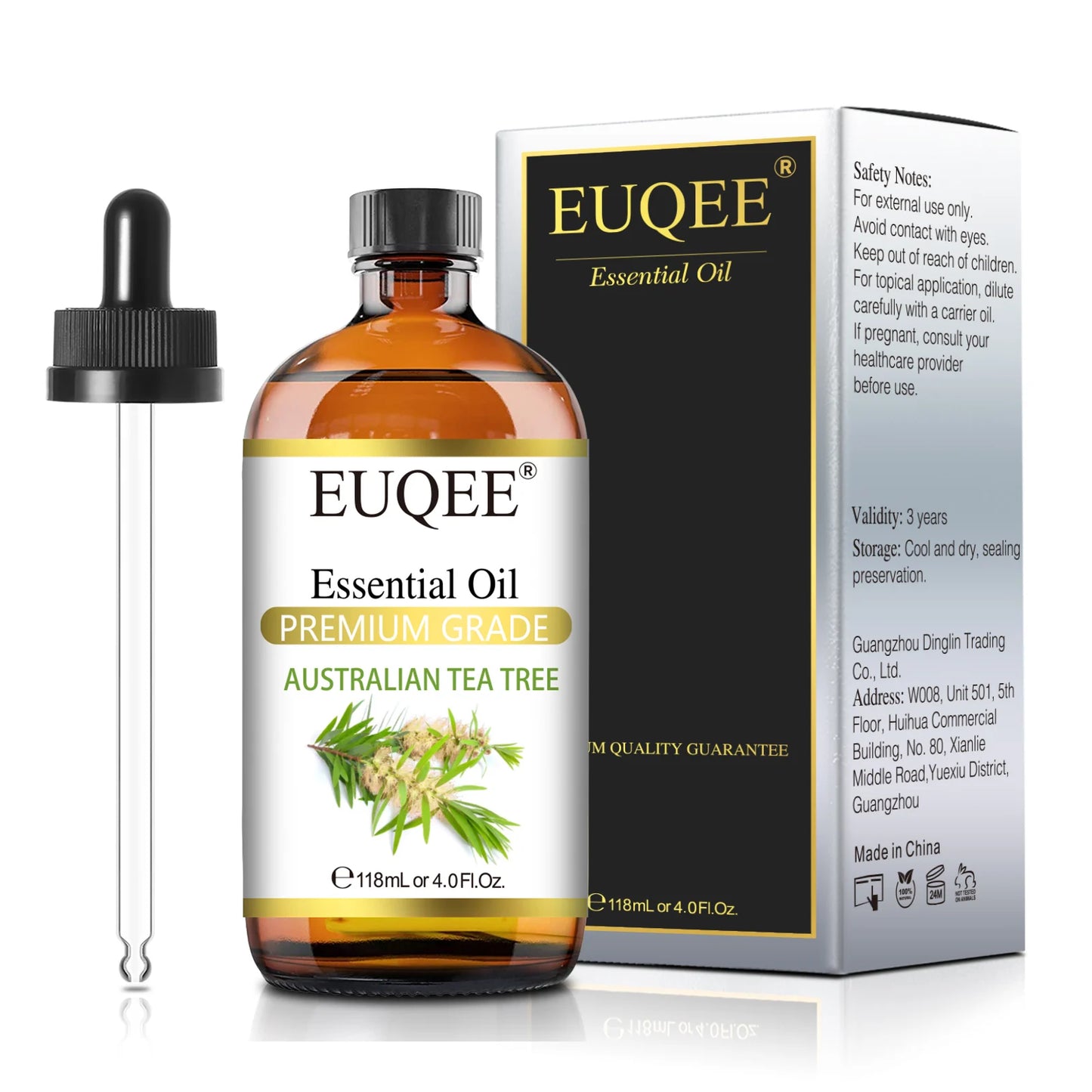 Aromatherapy Essential Oil Set for Diffusers - Bergamot, Eucalyptus, Sandalwood, Cinnamon, and Lavender (10ml/118ml)
