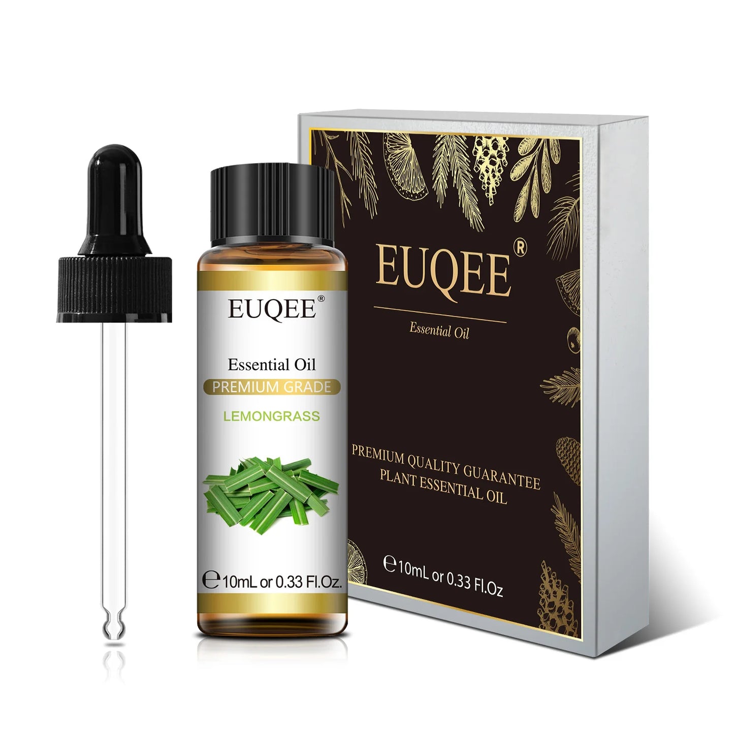 Aromatherapy Essential Oil Set for Diffusers - Bergamot, Eucalyptus, Sandalwood, Cinnamon, and Lavender (10ml/118ml)