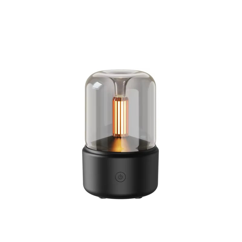 120Ml Aromatherapy Humidifier Ultrasonic Humidifier with Creative Candlelight Design USB Air Humidifier for Sleep Aid Home Decor